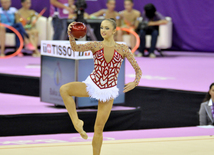 Avropa Oyunlarında bədii gimnastika üzrə topla hərəkətlər. Bakı, Azərbaycan, 21 iyun 2015